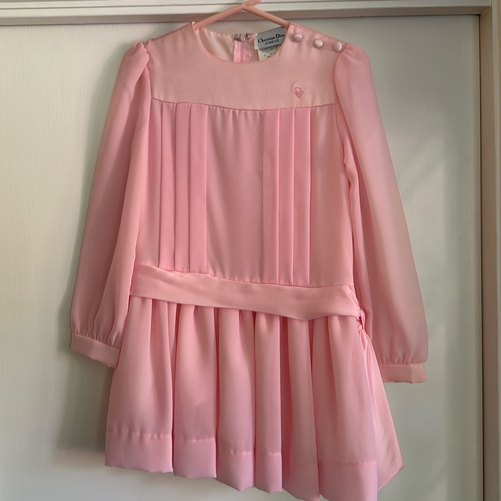 Christian Dior vintage pink girls dress